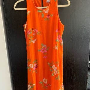 Calvin Klein Orange Floral Dress